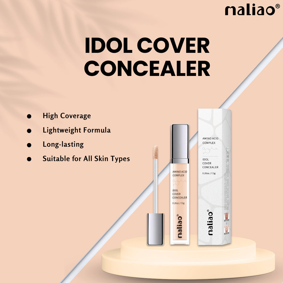 Maliao Amino Acid Complex Idol Cover Concealer - Flawless Coverage